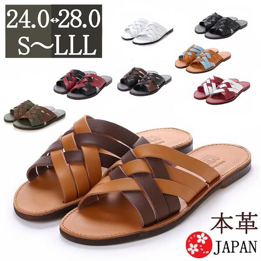 Amazon | [ITALICO] [イタリコ] サンダル メンズ レザー 日本製